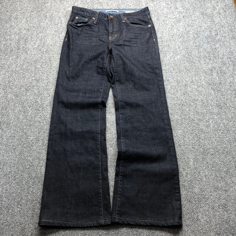 Y2K Gap 1969 Limited Edition Wide Leg Jeans Dark Wash Denim 6